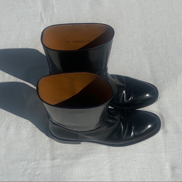 SOLD Authentic Saint Laurent Black Mid-Calf Boots - Picture 14 of 16